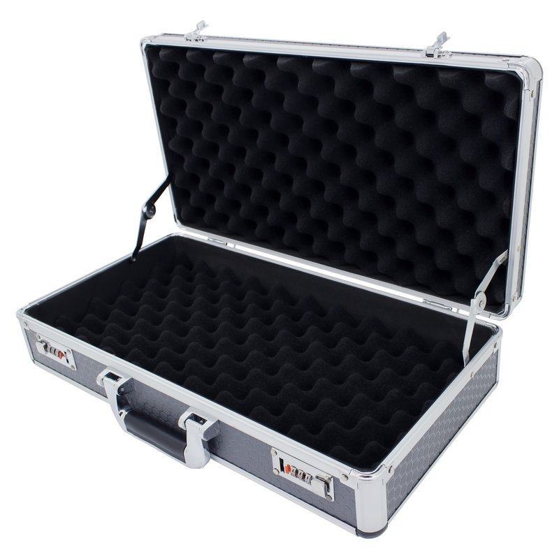 Grey Durable Flight Case with Combination Locks – Cases and Enclosures